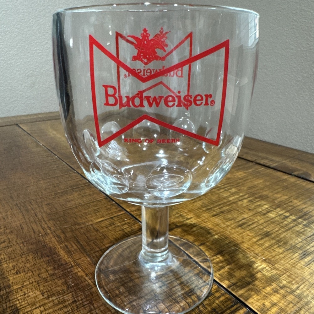 Vintage Budweiser Goblet Beer‎ Glass - 1970's